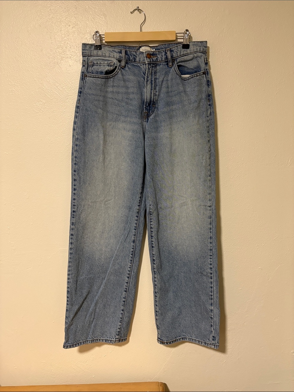 Bohme Women’s Light Blue Wide-Leg Jeans